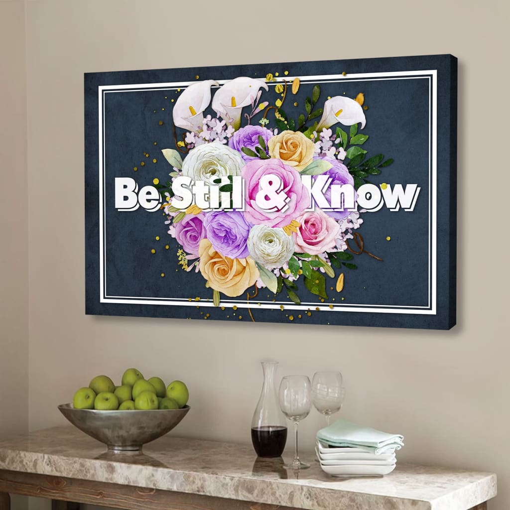 Be still and know canvas wall art