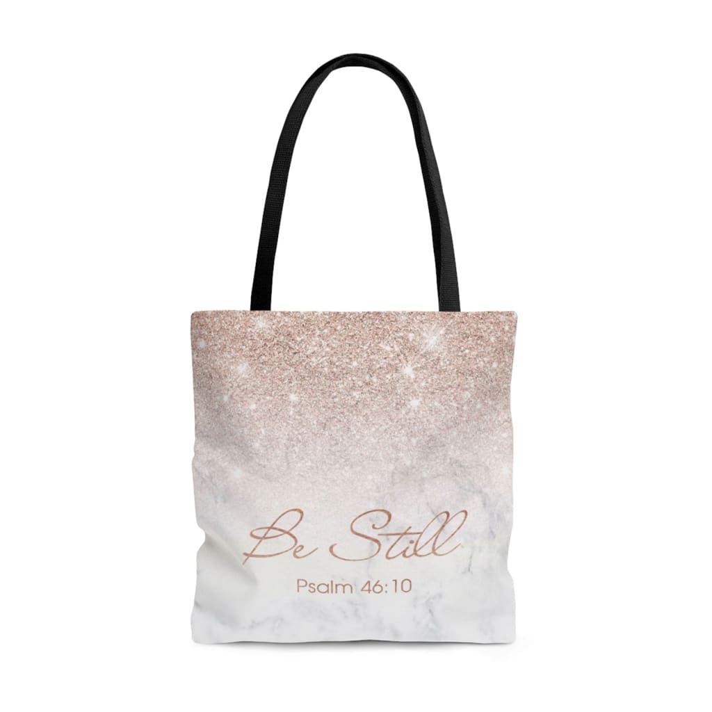Be Still Psalm 46:10 tote bag - Bible verse tote bags 13 x 13