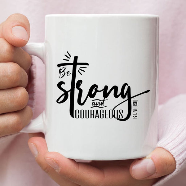 Custom Scripture Engraved Tumbler - Joshua 1:9 Be Strong and