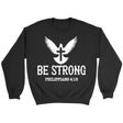 Be strong Philippians 4:13 Bible verse sweatshirt Black / S