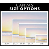 Inspirational Christian wall decor: Isaiah 43:2, When You Go Through Deep Waters, beach sunset design / canvas size options.