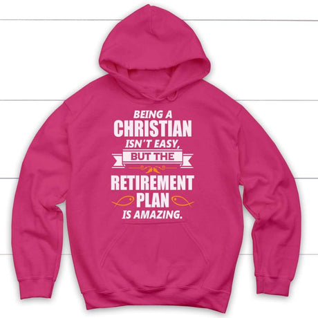 Being a Christian is not easy Christian hoodie | Christian apparel Heliconia / S