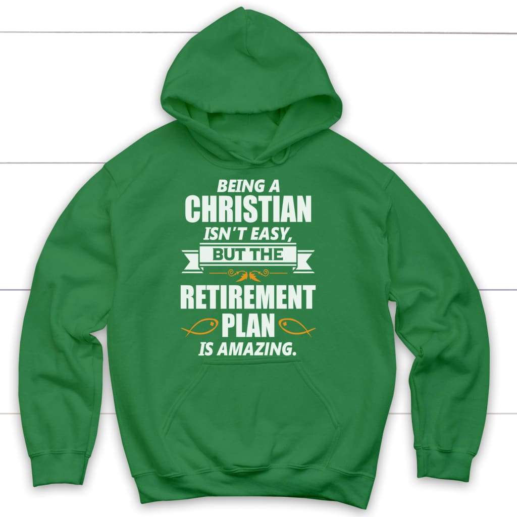 Being a Christian is not easy Christian hoodie | Christian apparel Irish Green / S