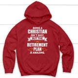 Being a Christian is not easy Christian hoodie | Christian apparel Red / S