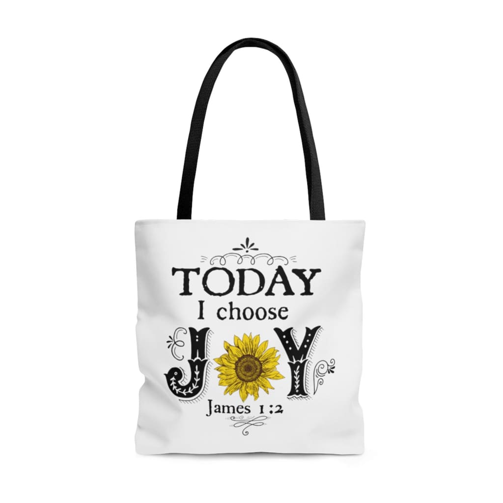 Today I Choose Joy James 1:2 Tote Bag, Sunflower, Christian Tote