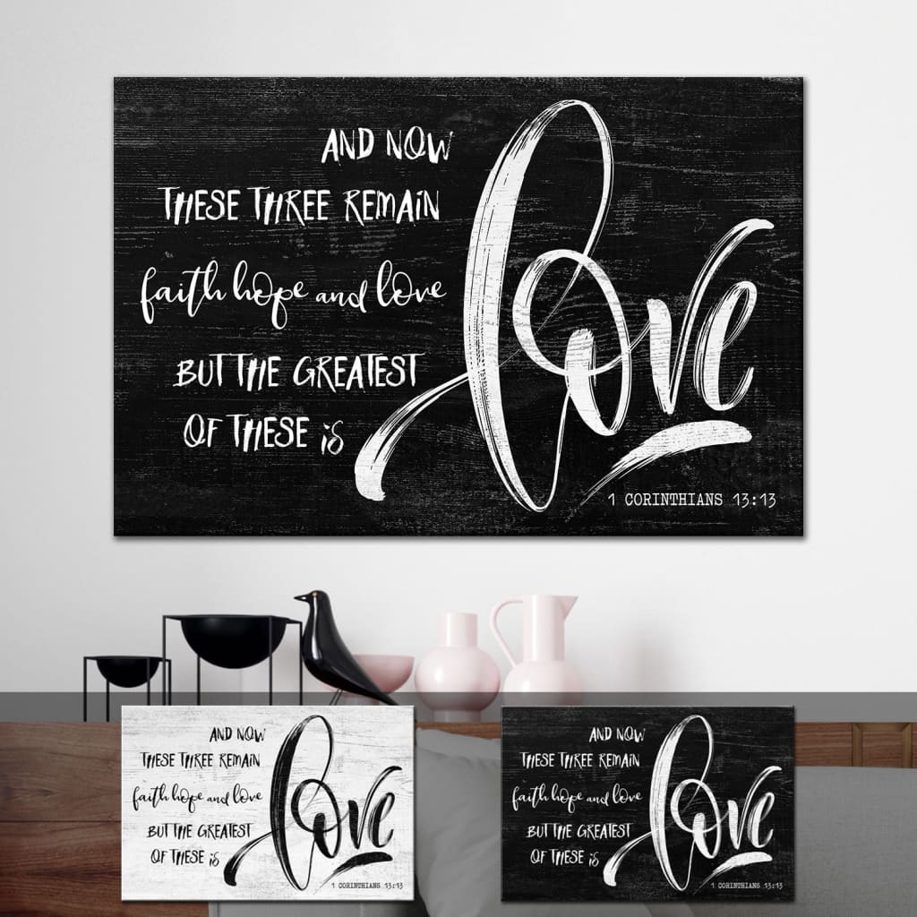 1 Corinthians 13:13 wall art