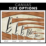 Bless us oh Lord wall art: Grace prayer praying before meals canvas size options