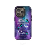 Butterfly faith makes all things possible Christian phone case iPhone 14 Pro / Tough