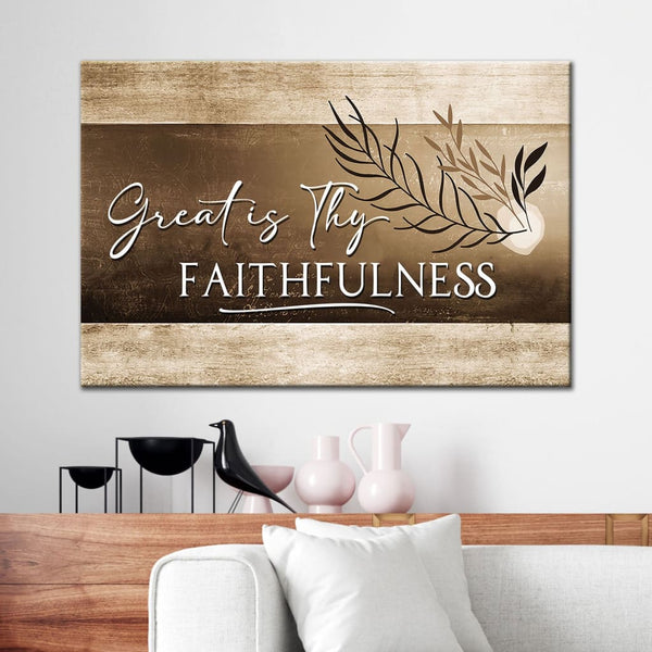 GREAT is THY FAITHFULNESS Hymn Wall Art Christian Home & 