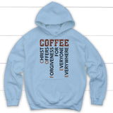 Christian coffee definition hoodie - Christian hoodies Light Blue / S