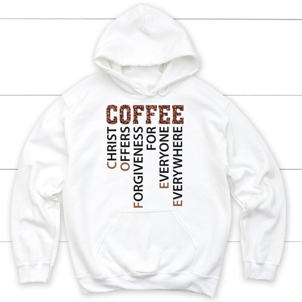 Christian coffee definition hoodie - Christian hoodies White / S