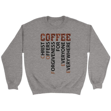 Christian coffee definition Christian sweatshirt Sport Grey / S