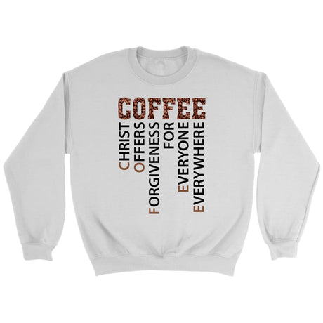 Christian coffee definition Christian sweatshirt White / S