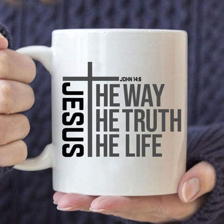 Christian coffee mug Jesus the way the truth the life 11 oz