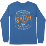 Christian gifts: Isaiah 40:31 those who hope in the Lord Christian long sleeve t-shirt True Royal / S