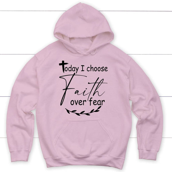 SHEIN, Tops, New With Tags Christian Faith Over Fear Hoodie Sweatshirt  Size Xl Pink Peach