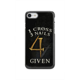 Christian phone cases: 1 Cross 3 Nails 4Given case gifts iPhone SE 2020 / Tough