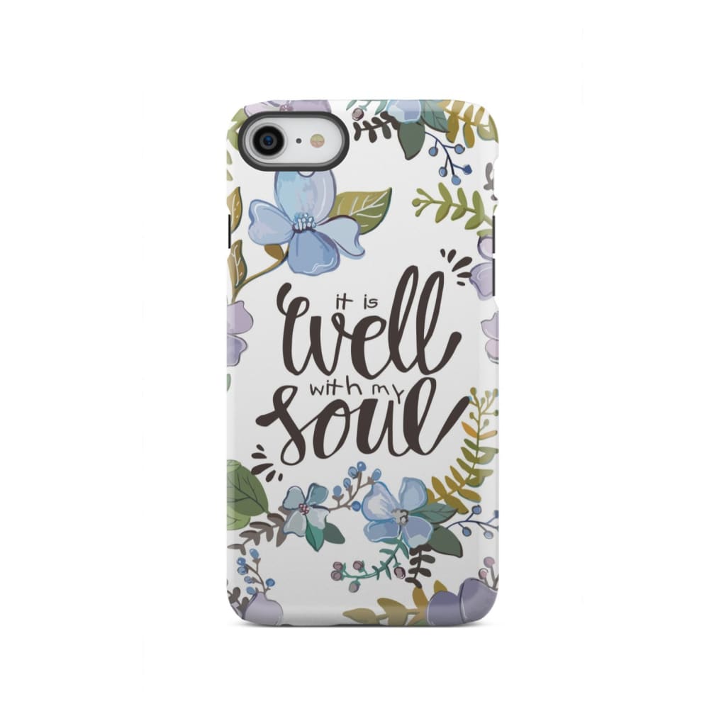 Christian phone cases: It well with my soul case iPhone SE 2020 / Tough