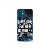 Christian phone cases: John 16:32 I am not alone for my Father is with me case iPhone 12 Mini / Tough