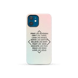 Christian phone cases: Pray like Nehemiah obey Daniel case iPhone 12 Mini / Tough