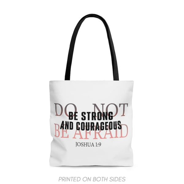 Christian Tote Bag: Be Strong & Courageous Do Not Be Afraid Tote Bag ...