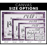 1 Samuel 1:27 KJV For This Child I Prayed Wall Art Canvas Size Options.