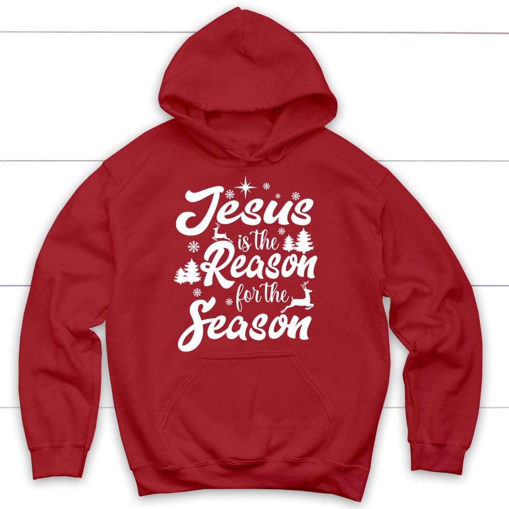 Christmas hoodies Jesus is the reason for the season hoodie Red / S