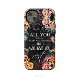 Come to me all who are weary Matthew 11:28 Christian phone case iPhone 14 Plus / Tough