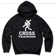 Cross training Christian hoodie | Christian apparel Black / S
