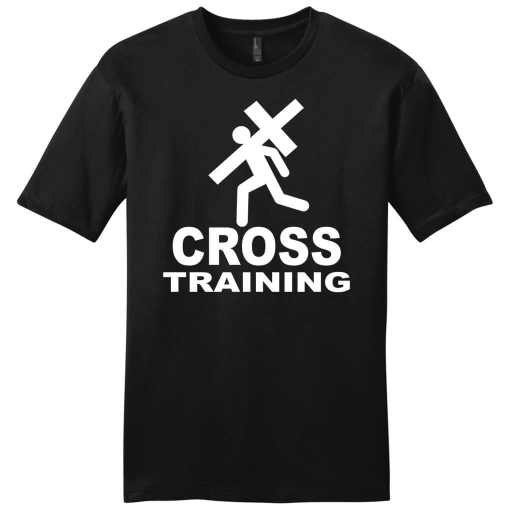 Cross training mens Christian t-shirt Black / S