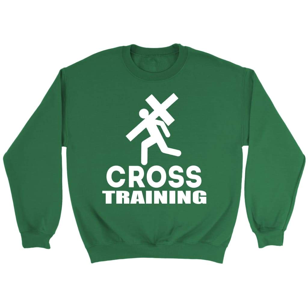 Cross training sweatshirt - Christian sweatshirts Irish Green / S