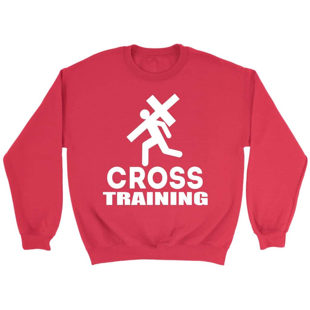 Cross training sweatshirt - Christian sweatshirts Red / S