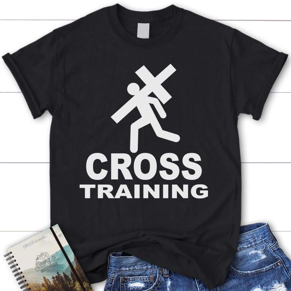 Cross training women’s Christian t-shirt Black / S