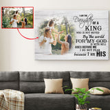 Daughter of a king Custom photo canvas wall art