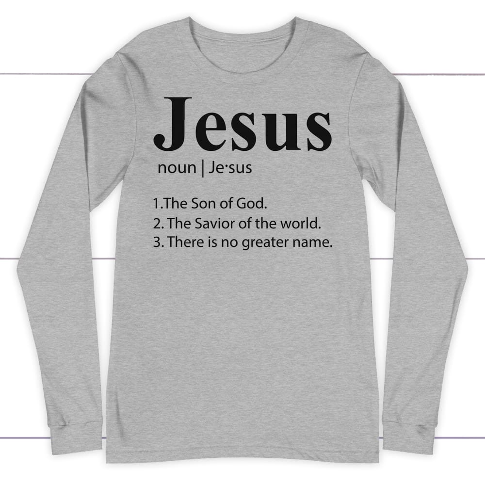 Definition of Jesus long sleeve shirt Athletic Heather / S