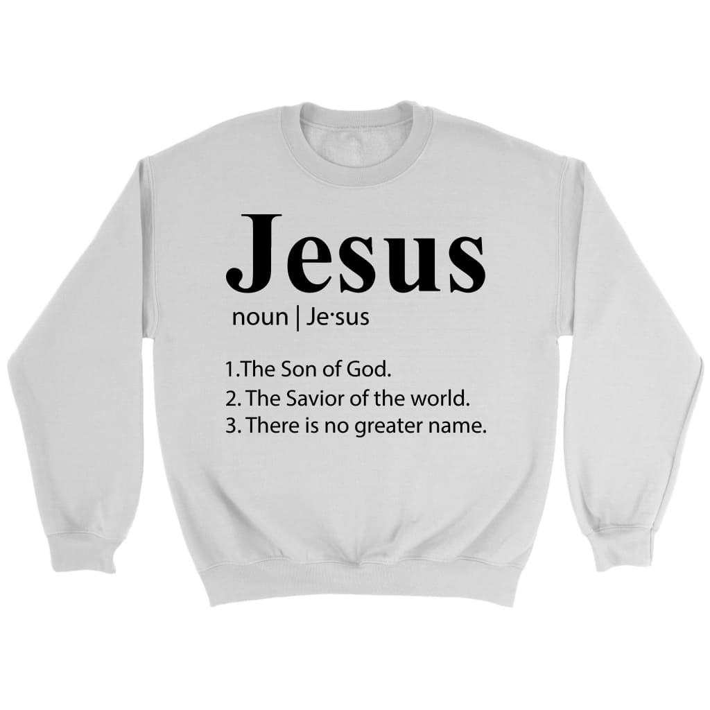 Definition of Jesus sweatshirt - Christian sweatshirts White / S
