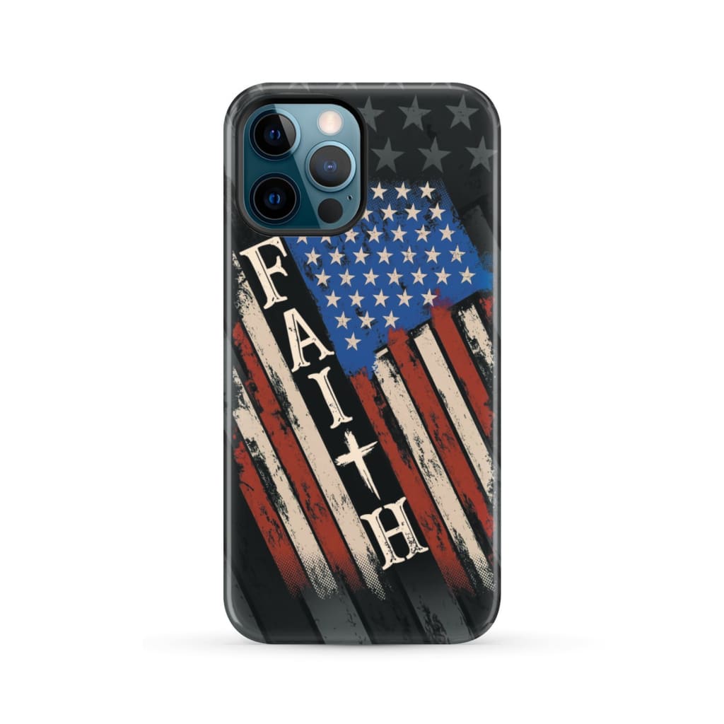 Faith American Flag phone case iPhone 12 Pro Max / Tough