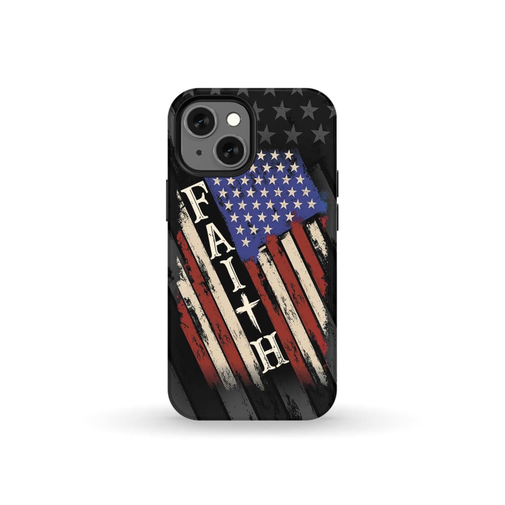 Faith American Flag phone case iPhone 13 Mini / Tough