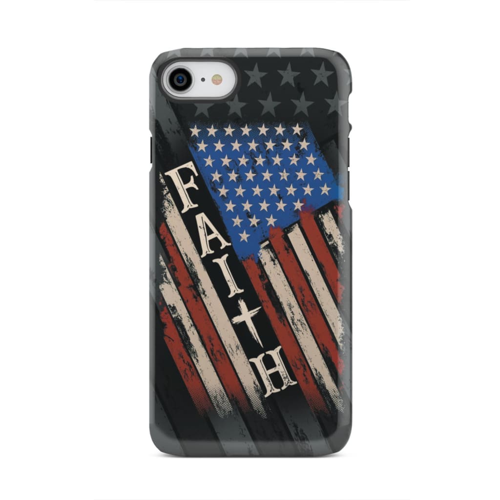 Faith American Flag phone case iPhone 8 / Tough