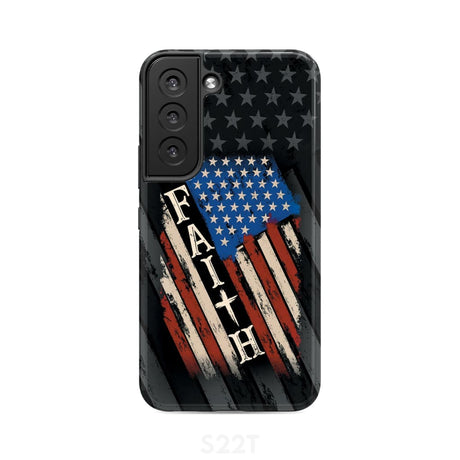 Faith American Flag phone case Samsung Galaxy S22 / Tough