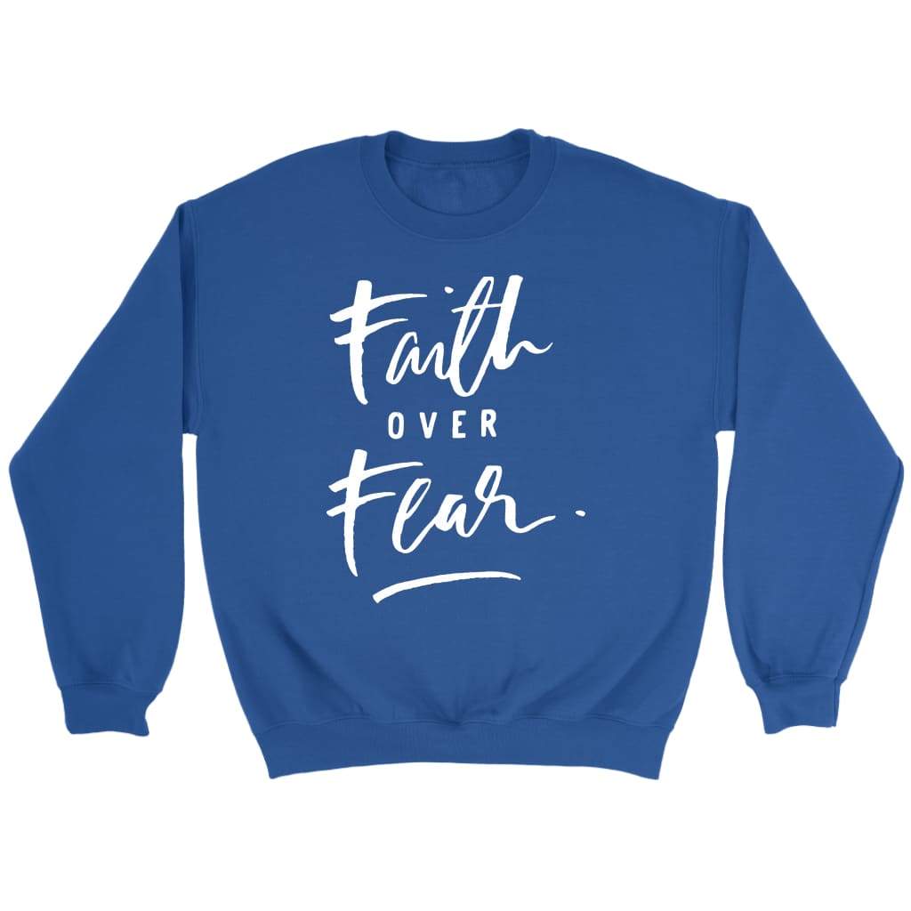 Put Faith Over Fear - Royal Blue Hoodie