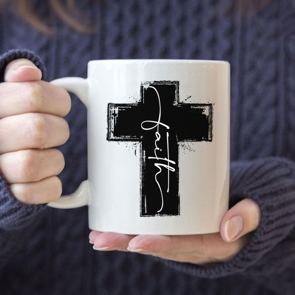 Faith cross coffee mug 11 oz