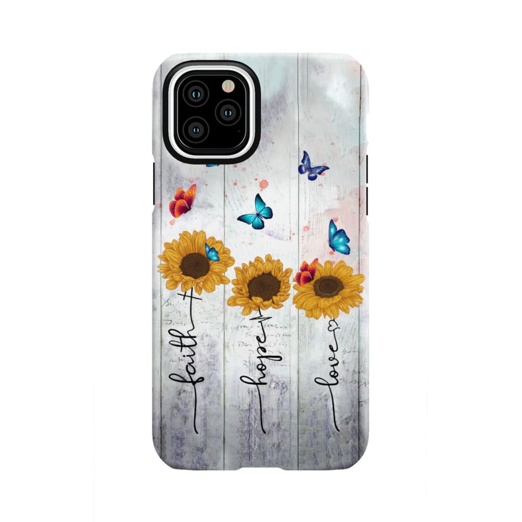 Faith Hope Love phone case iPhone 11 Pro / Tough