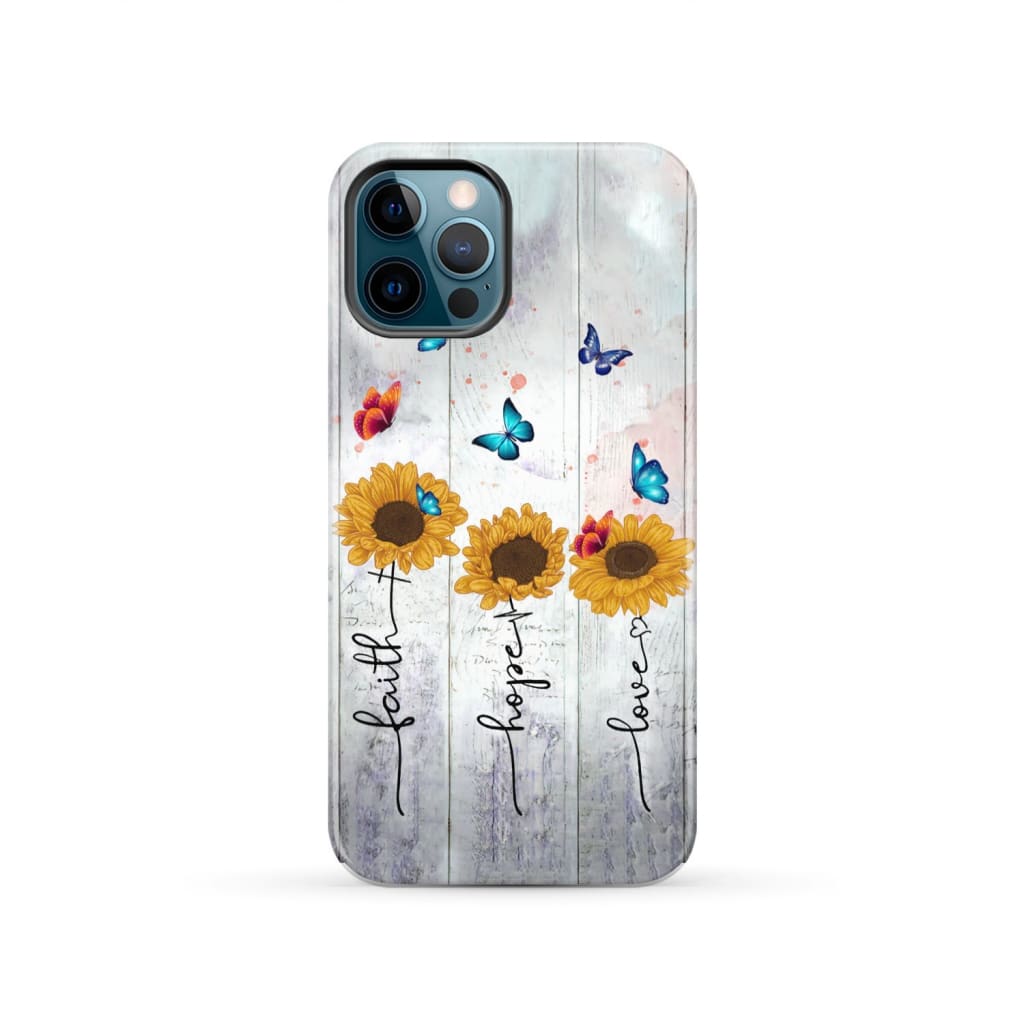 Faith Hope Love phone case iPhone 12 Pro / Tough