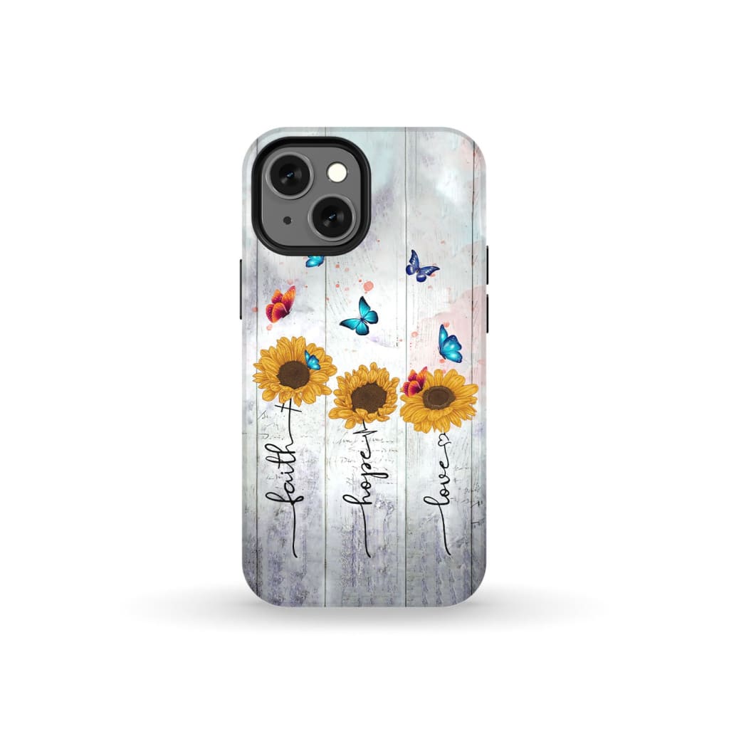 Faith Hope Love phone case iPhone 13 Mini / Tough