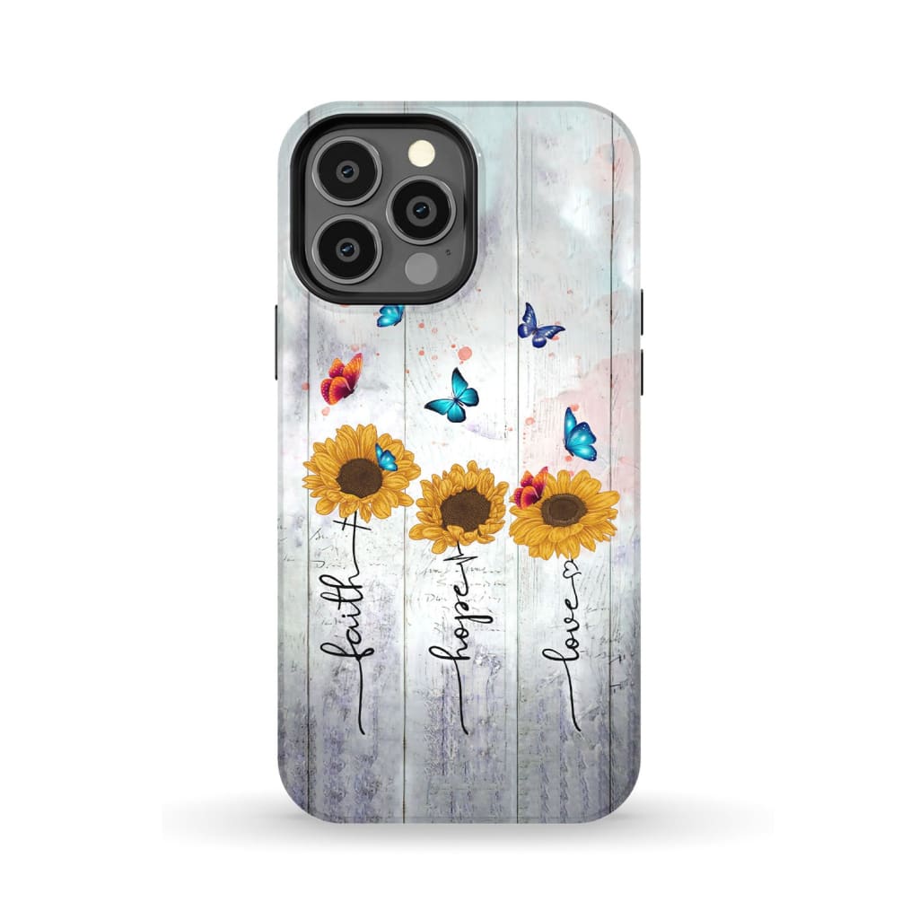 Faith Hope Love phone case iPhone 13 Pro Max / Tough