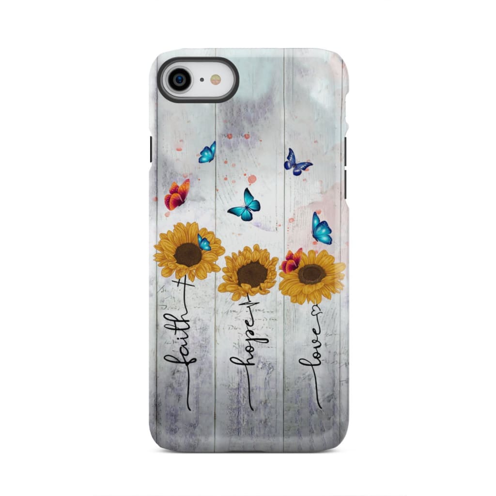 Faith Hope Love phone case iPhone 7 / Tough