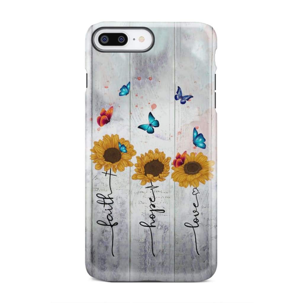 Faith Hope Love phone case iPhone 7 Plus / Tough