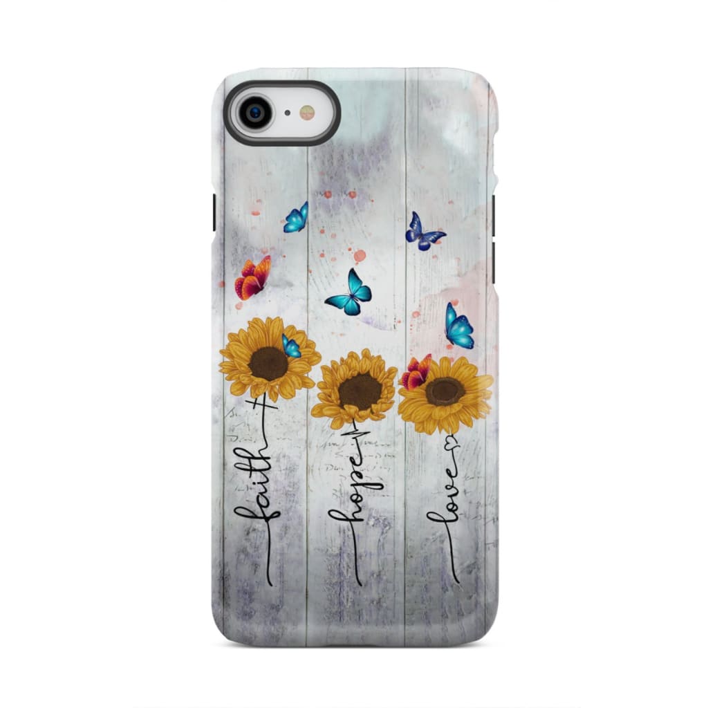 Faith Hope Love phone case iPhone 8 / Tough