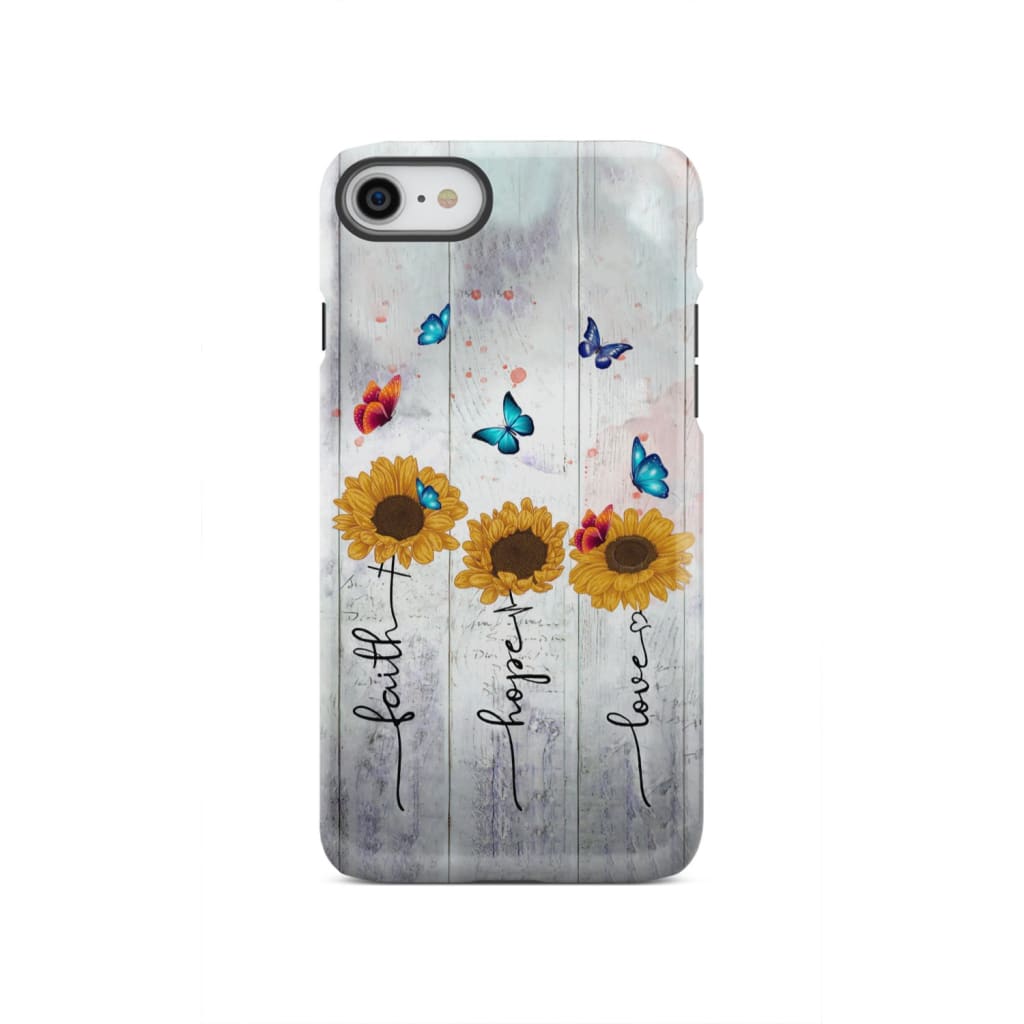 Faith Hope Love phone case iPhone SE 2020 / Tough